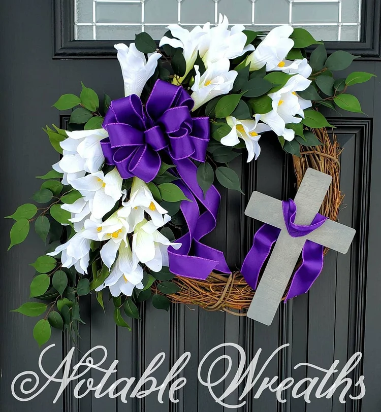 Handmade Wreath,Easter Wreath,Spring and Summer Basket Wreath