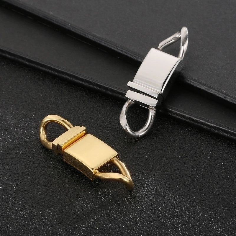 1 Piece Stainless Steel 18K Gold Plated Solid Color
