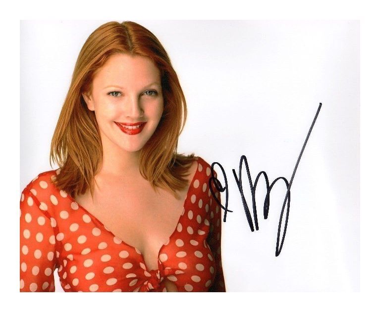 DREW BARRYMORE AUTOGRAPHED SIGNED A4 PP POSTER Photo Poster painting PRINT