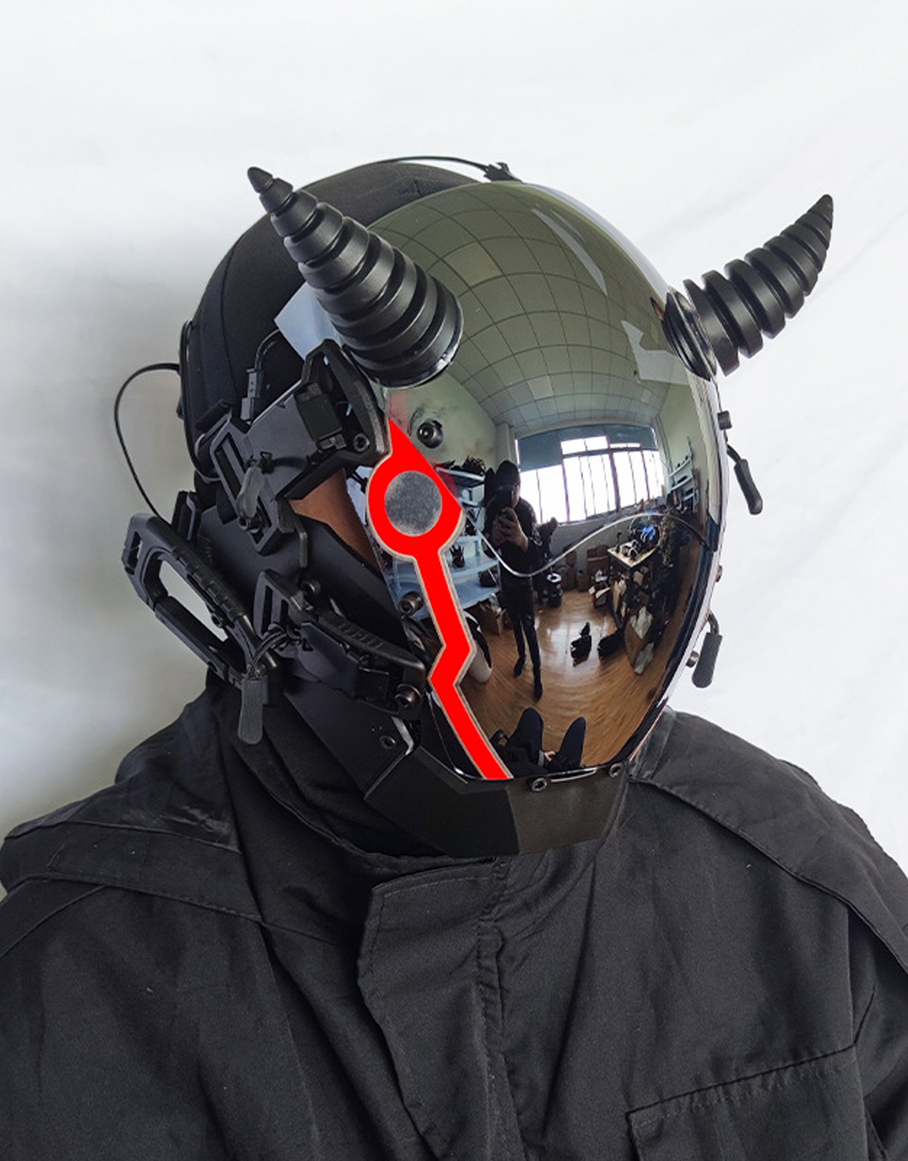 Cyberpunk Devil Horn Mask / TECHWEAR CLUB / Techwear