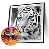 Tiger Head - Complète Rond Peinture au Diamant  30*30cm