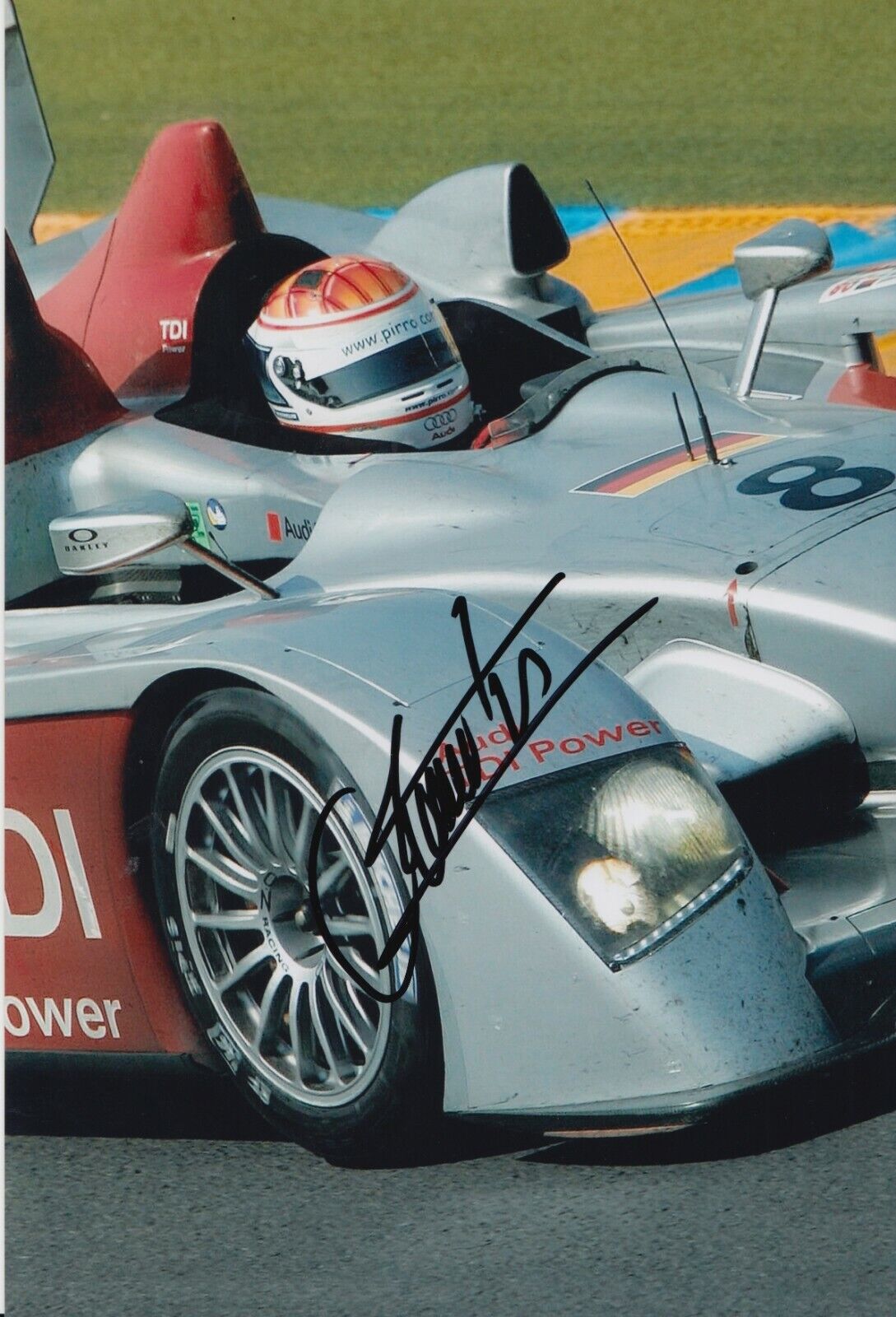 Emanuele Pirro Hand Signed 12x8 Photo Poster painting - Audi Le Mans Autograph 3.