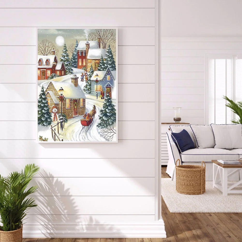 11ct 3-Strand Stampted Cross Stitch - Snow(50*40cm)