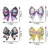 4Pcs Diamond Painting Brooch Diamond Painting Pins Jewelry Kit (Bow Tie)