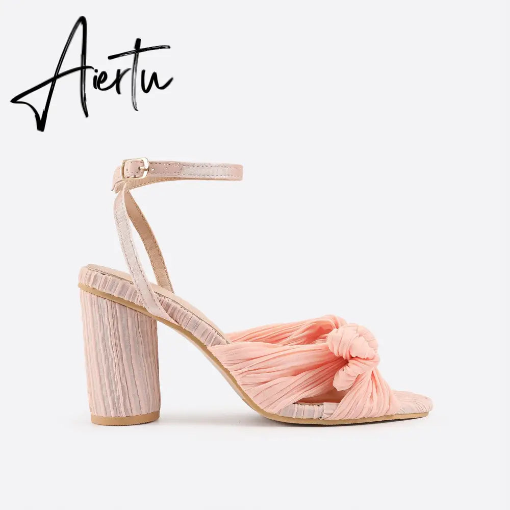 Women Bow Decor Heeled Sandals mysite