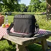 For 9.5-10.5 Inch DVD Players Double Zippered Storage Case with 2 Pockets Nylon Crossbody Protective Bag Adjustable Strap Shockproof Storage Organizer DVD Players Accessories