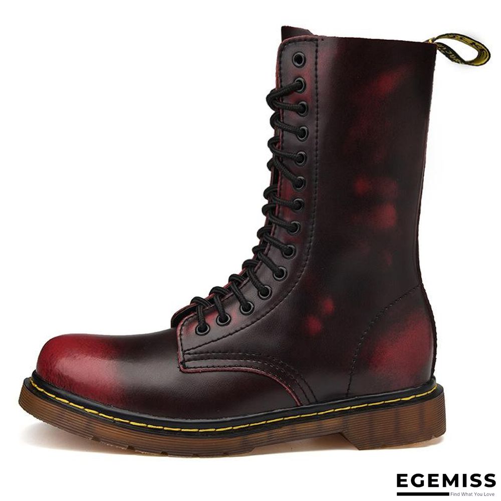 Autumn and winter all-match Martin boots high-top shoes men's Korean version of the trendy casual Gaobang sports waterproof non-slip retro boots | EGEMISS