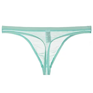 Men's Sexy Silk Mesh Bikini Thin Thong