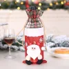 12PCS Christmas Gift Packaging Snowman Wine Bottle Decor Bags