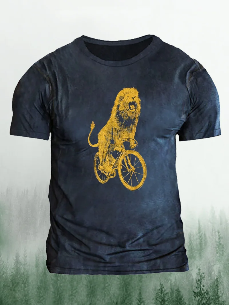 Lion King Roaring On Bike in  mildstyles