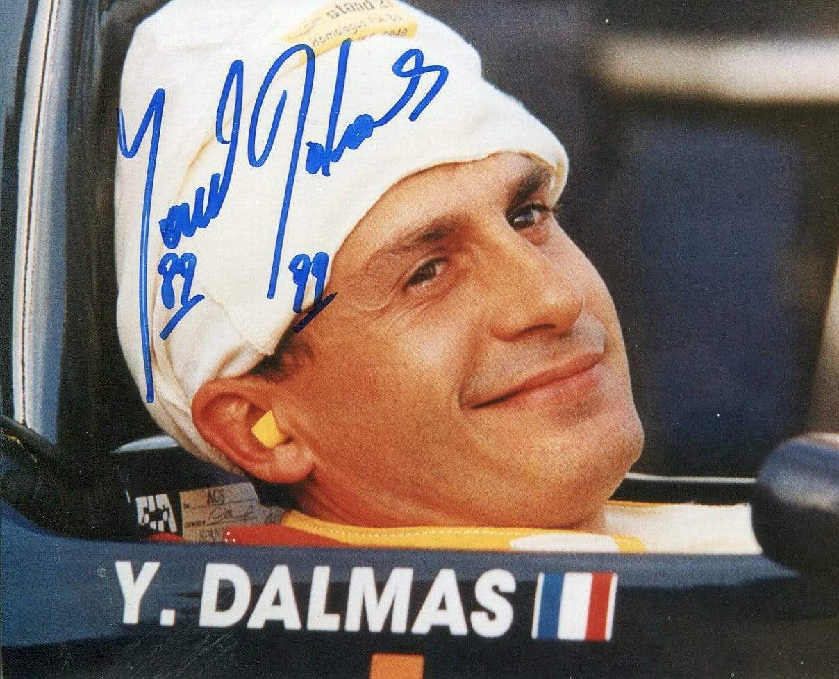 Yannick Dalmas autgraph French FORMULAR ONE driver 1987-1994, signed Photo Poster painting