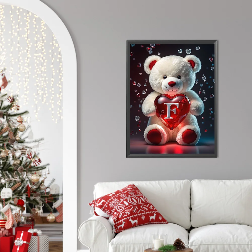 Diamond Painting - Full Square Drill - Bear Love F(Canvas|35*45cm)