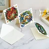 6Pcs Weihnachtsdrache - 5d DIY Handwerk Grußkarte