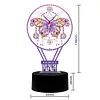 DIY Diamond Painting 7 Color Night Light Lamp Home Decoration Ornament Gift Kit(Butterfly)