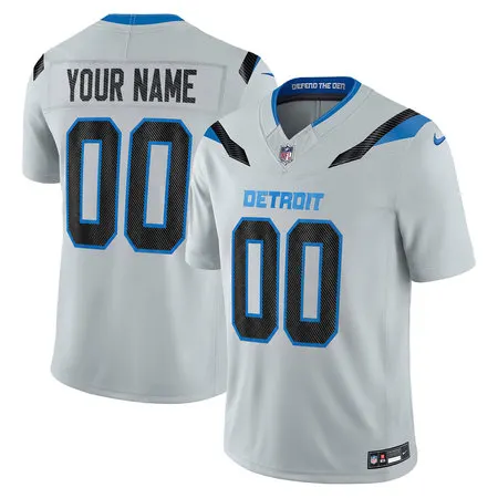 Men's Detroit Lions Grey 2026 Rivalries Collection Vapor F.U.S.E. Limited Custom Jersey