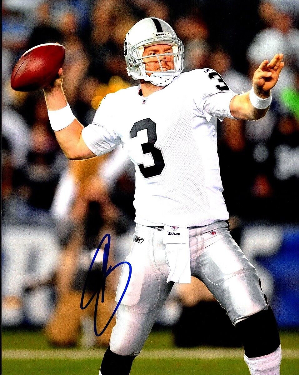 Carson Palmer Signed - Autographed Oakland Raiders 8x10 inch Photo Poster painting + COA