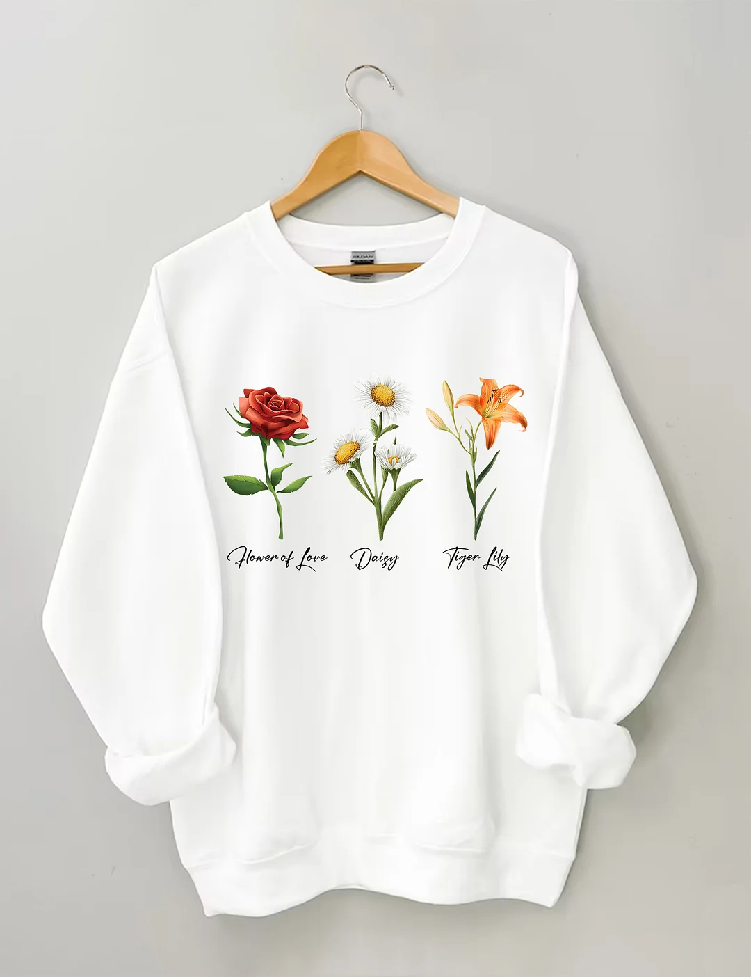 Flower Of Love Daisy Tiger Lily FDT Sweatshirt