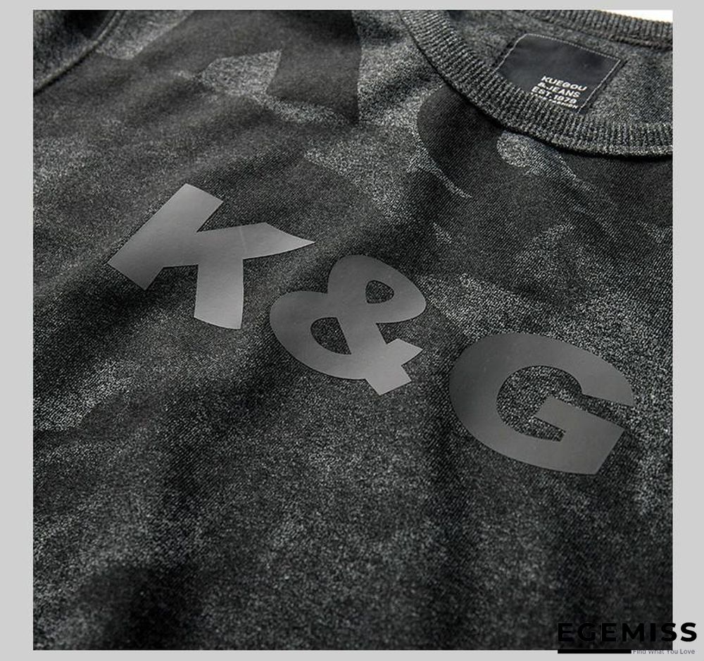 Men Autumn Cotton Black Print Letter Sweatshirts Fashion Japanese Streetwear Hip Hop Male Clothes Plus Size Top | EGEMISS