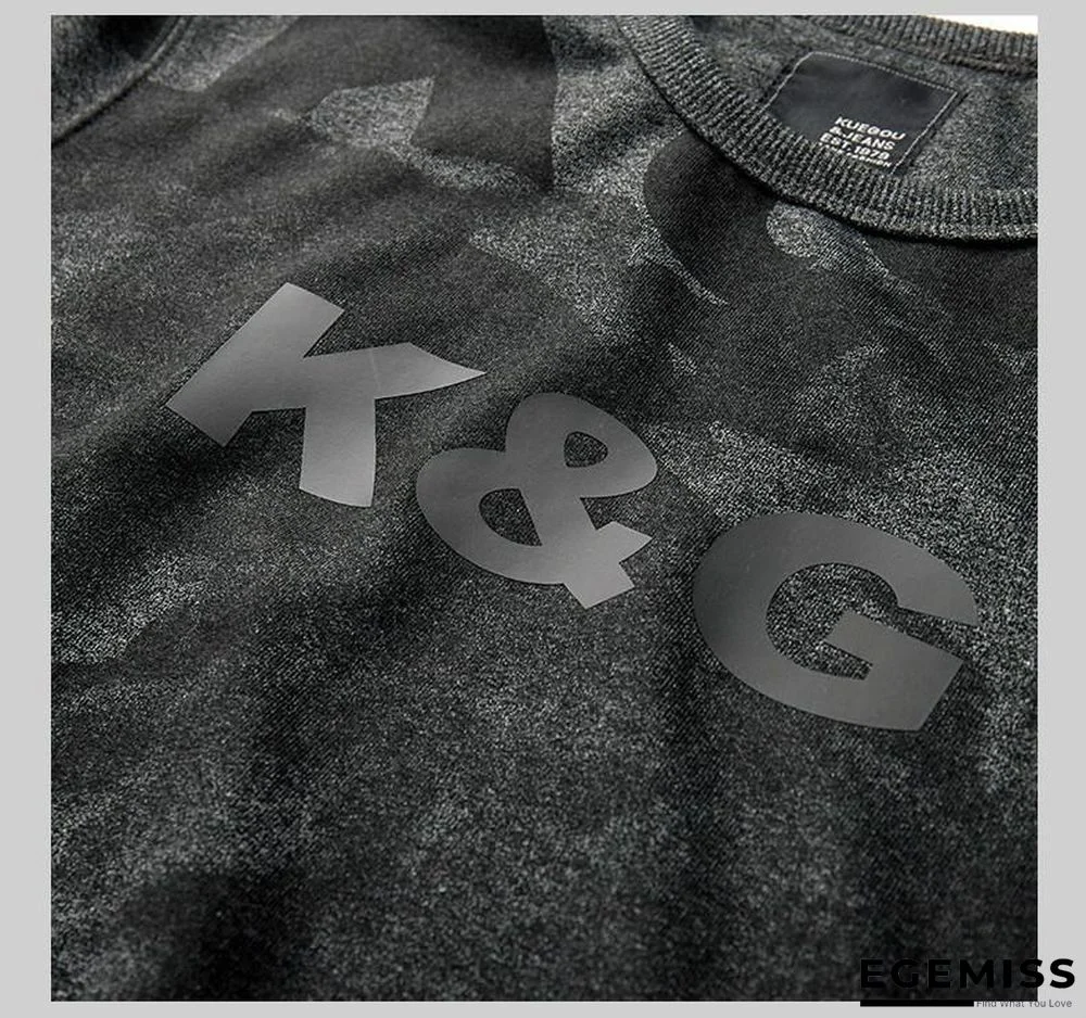 Men Autumn Cotton Black Print Letter Sweatshirts Fashion Japanese Streetwear Hip Hop Male Clothes Plus Size Top | EGEMISS