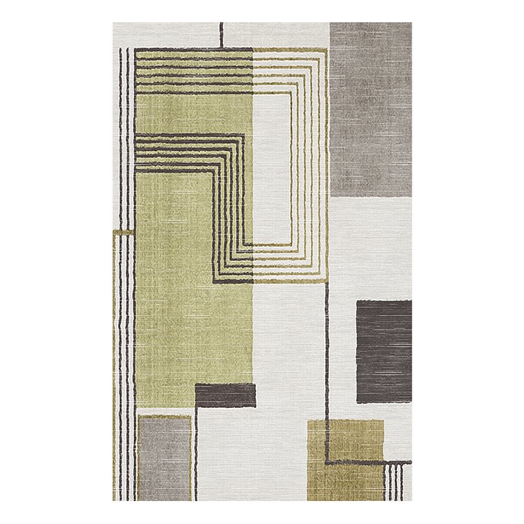 Homemys Geometric Abstract Modern Minimalist Area Rugs