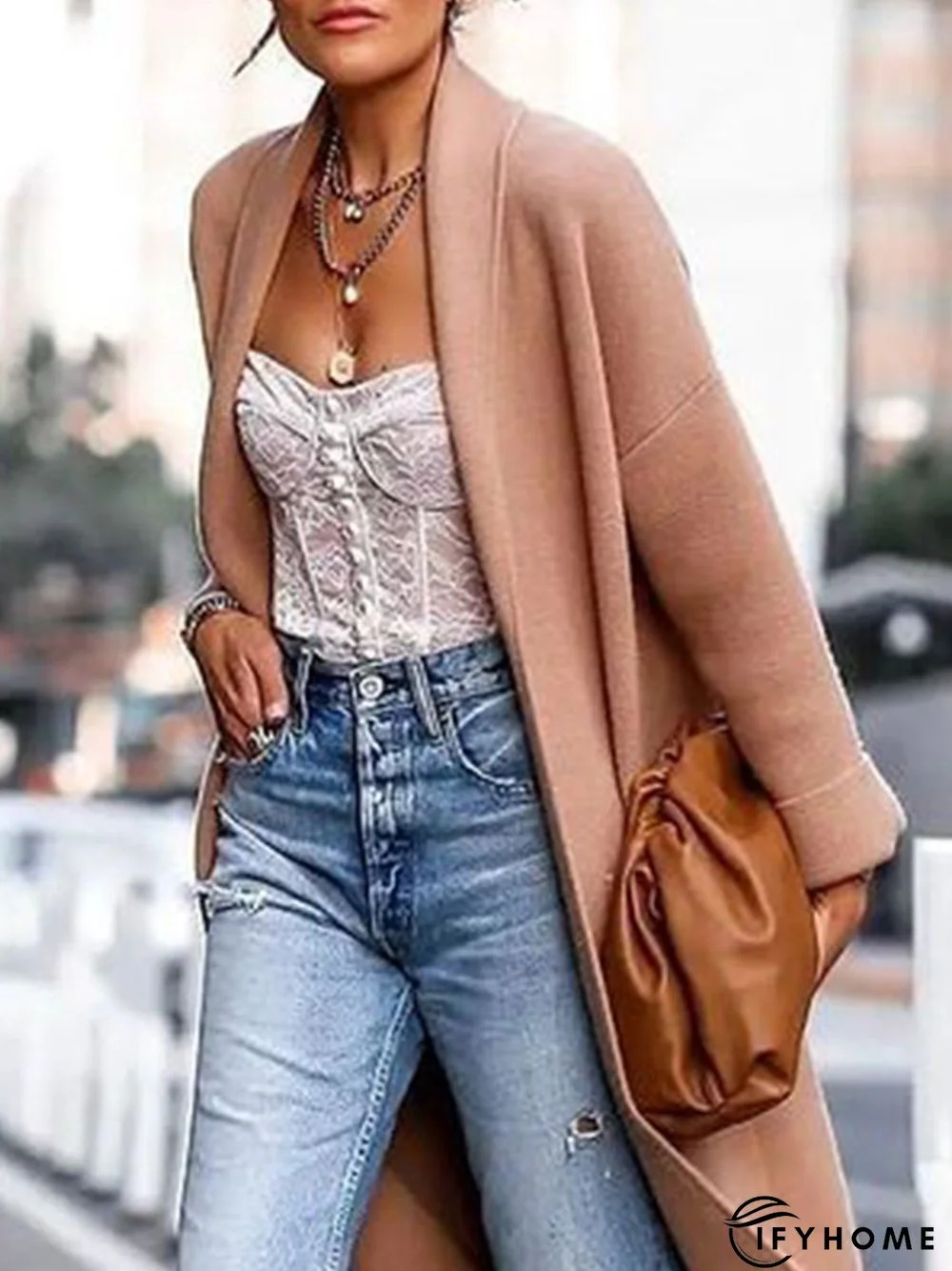 Shawl Collar Holiday Overcoat | IFYHOME