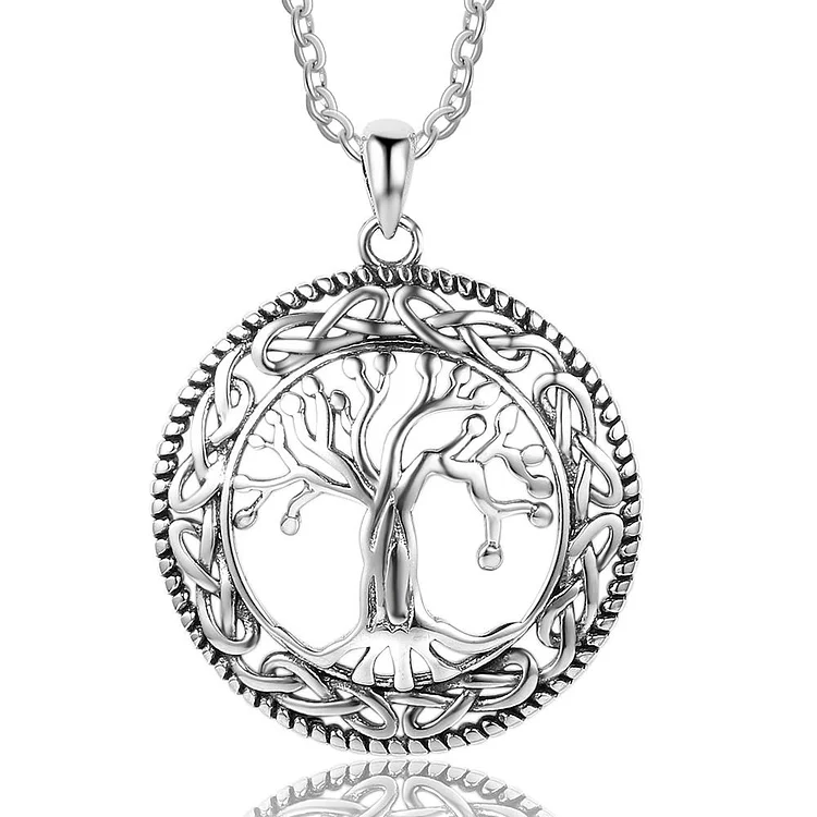 Family Tree Pendant Necklace Tree of Life Sterling Silver Necklace Family Gifts Vintage Style