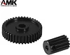 AMK 5Pcs UTB18 Upgrades Metal Transmission Gears Gearbox Set for 1/18 RC Crawlers Axial Capra Accessories