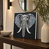 Framed Elephant - DIY Button Art Painting Kit for Creativity DIY Pearl Dot Crafts for Gift Home Wall Decor 30*30CM