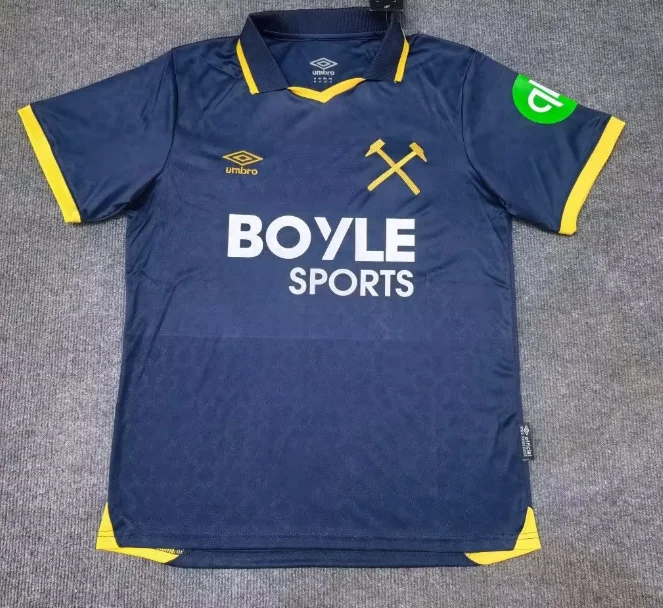 2025-26 West Ham United Second Away Jersey - Fan Edition