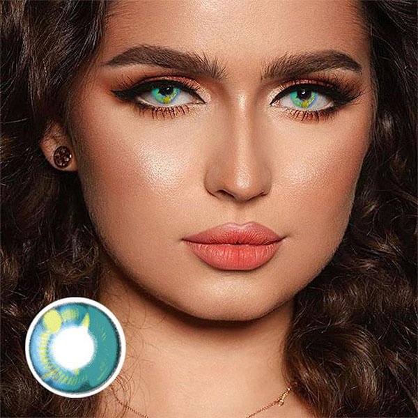 Anime Green Cosplay Contact Lenses