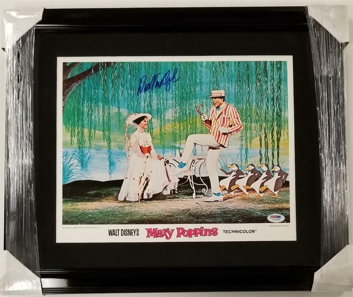 Dick Van Dyke signed Mary Poppins 11x14 Original Lobby Card FRAME B~ PSA/DNA COA