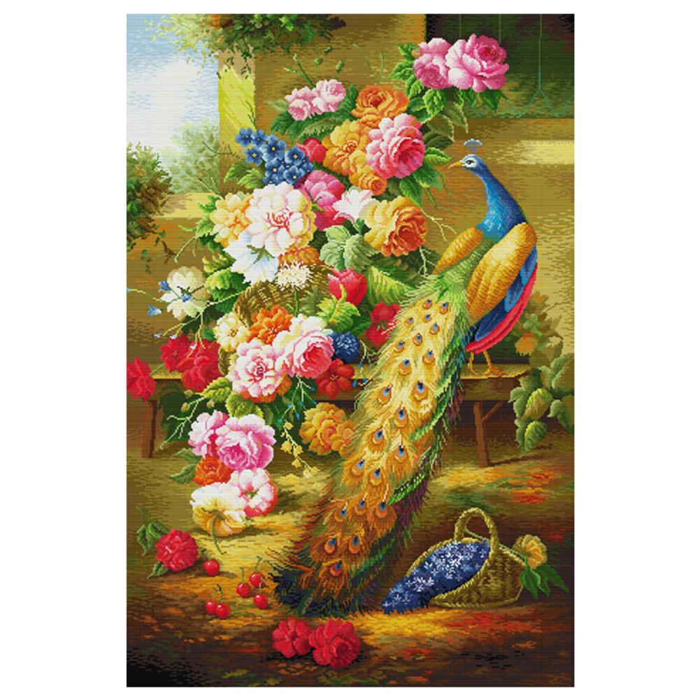 

Luxurious - 14CT Stamped Cross Stitch - 66*95cm, 501 Original