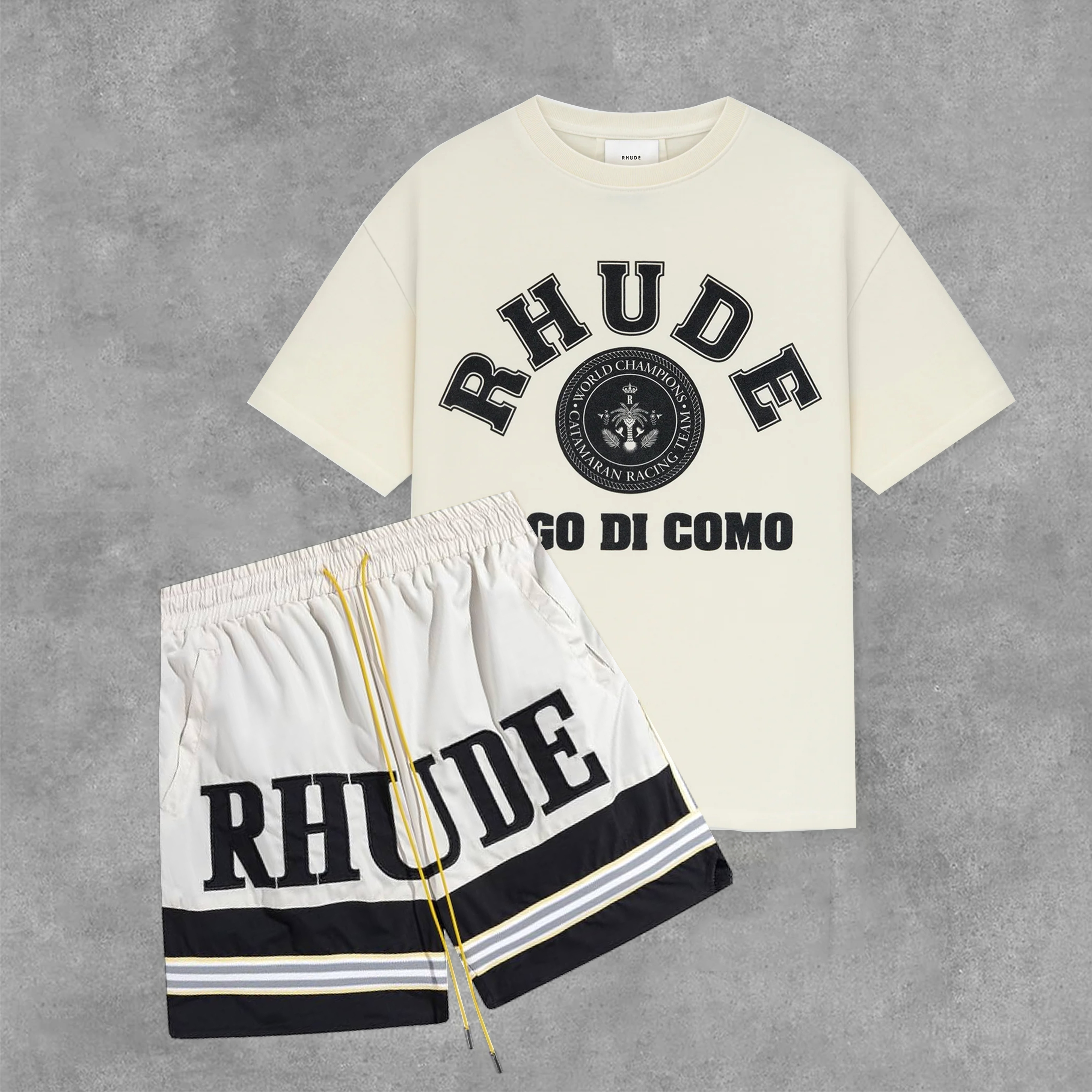 RHUDE Lago D T-Shirt And Shorts Co-Ord