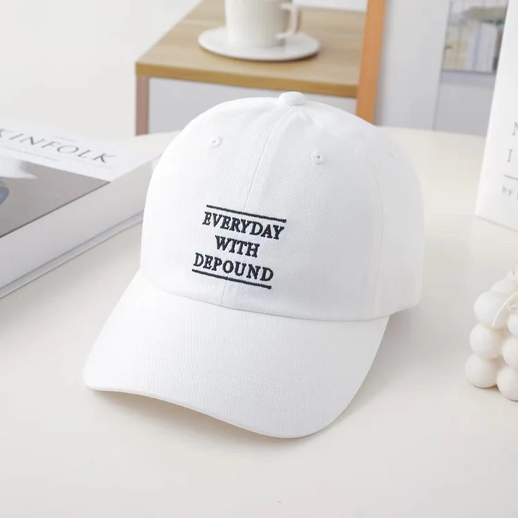 Letter Embroidery Cotton Baseball Caps Men Women Korean Peaked Hat Summer Anti-Sun Travel Gorras Girl Sports Outdoor Trucker Hat