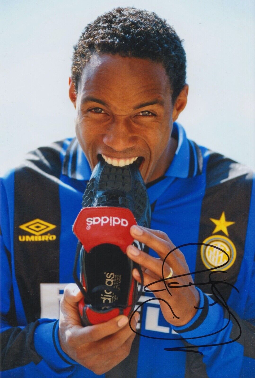 PAUL INCE HAND SIGNED 12X8 Photo Poster painting INTER MILAN AUTOGRAPH FOOTBALL 2