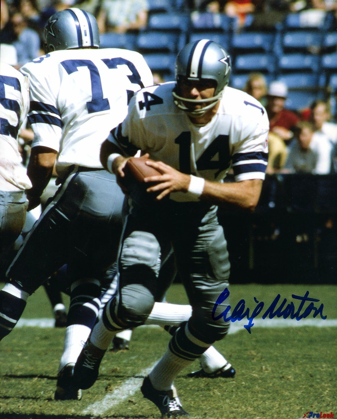 Craig Morton autographed 8x10 Dallas Cowboys In Person#5