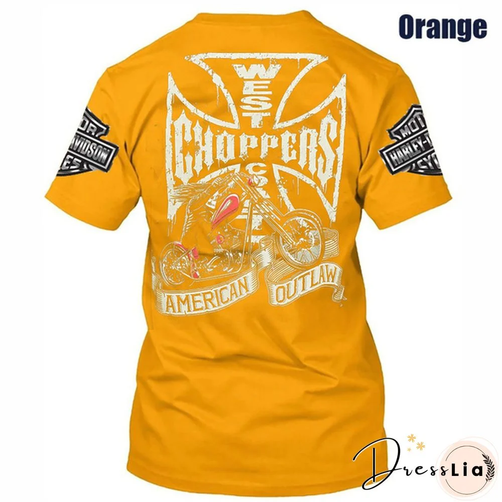 West Coast Choppers Men's T-shirt Cross Black Tuning Biker Shirt