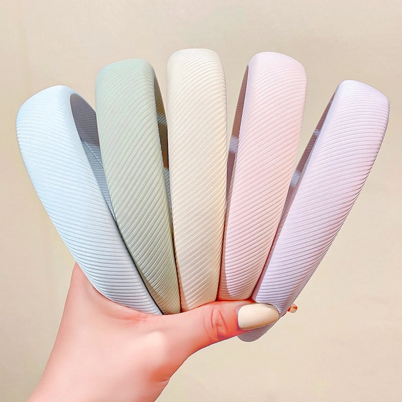 Korean Style Solid Macaroon Color Sponge Headband