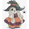 Halloween Bunny-14CT Stamped Cross Stitch 20*22cm/7.87*8.66in