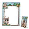 Floral Special Shape Diamond Painting Photo Frame Kits Home Decor Gift (Owl)