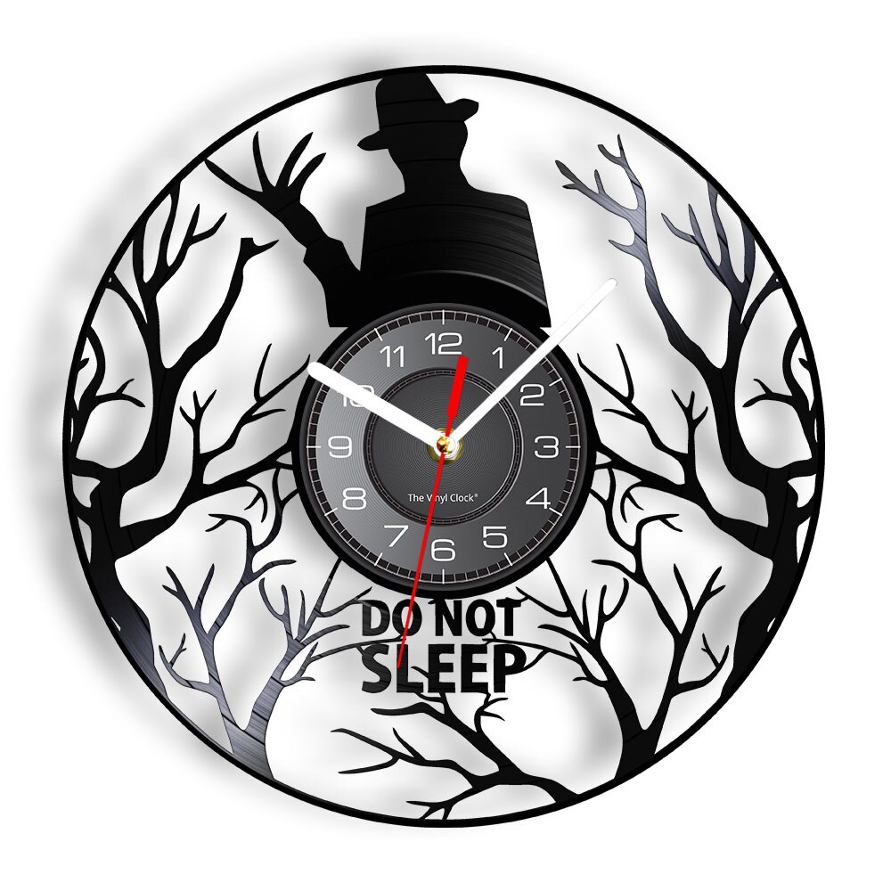 

Do Not Sleep Sign Laser - Vinyl Record Wall Clock - Without LED, 501 Original