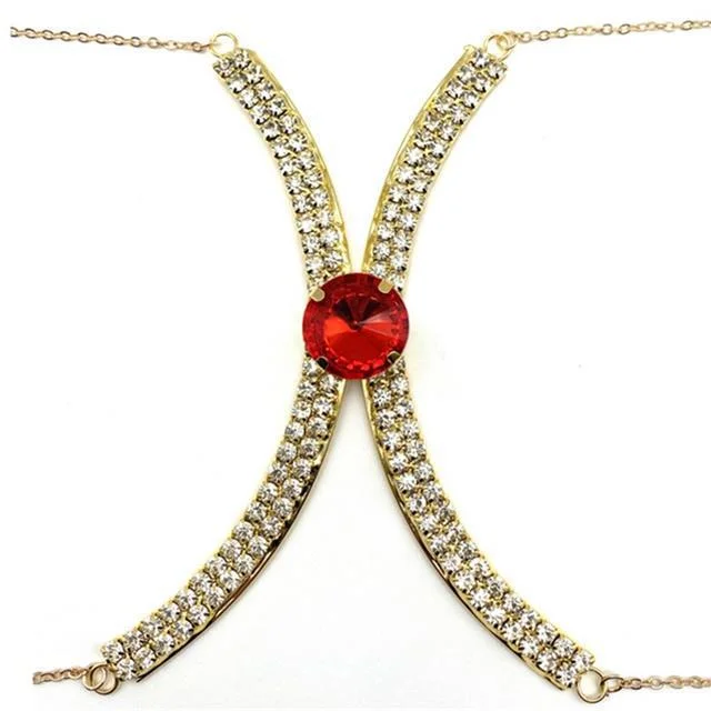  Diamond Chest Chain European And American Nightclubs Sexy Body Chain Accessories Diamond