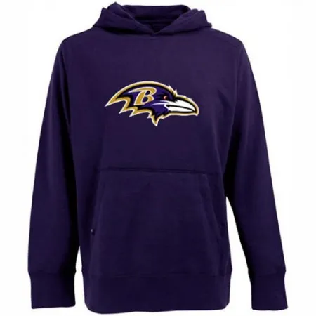 Antigua Baltimore Ravens Signature Pullover Hoodie Purple