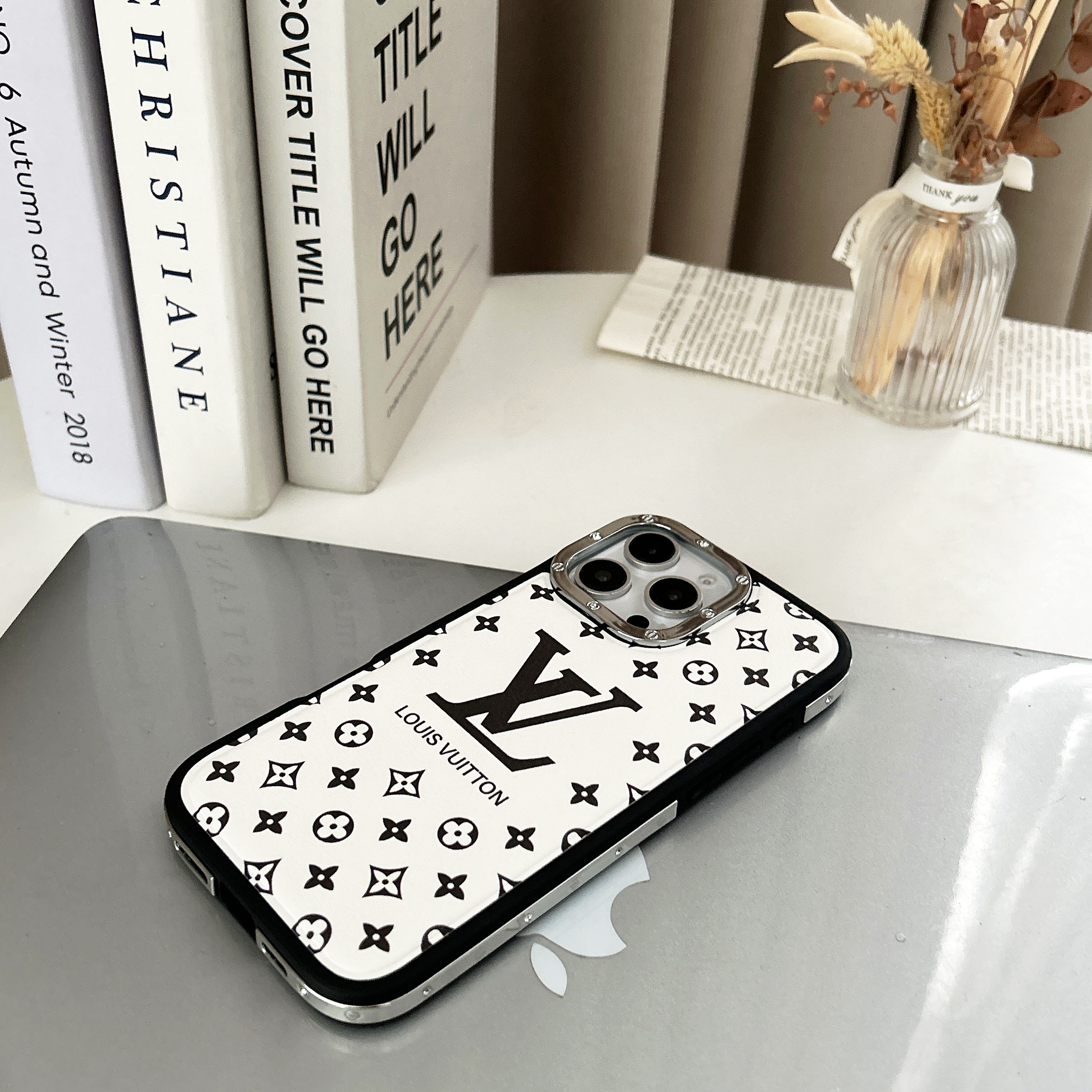 New Louis Vuitton Monogram Leather Back Cover Apple iPhone Case