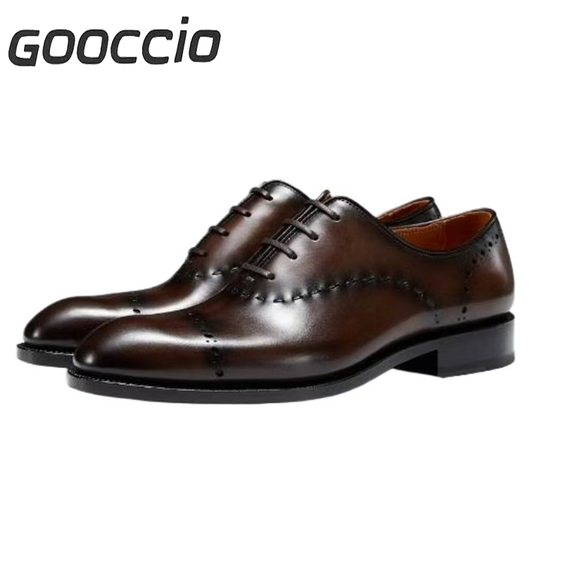 TF201 Prenium Calf Skin Dress Shoes/Oxford Shoes For Men GOOCCIO   