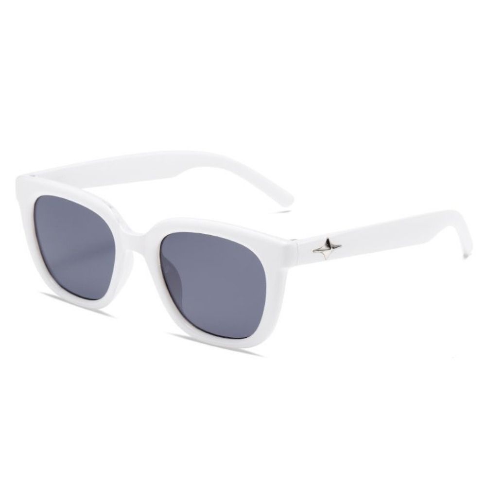 Punk Black Frame Sunglasses High Definition Vision Block Glare Eyewear Eye Protection Black Shades Glasses Beach