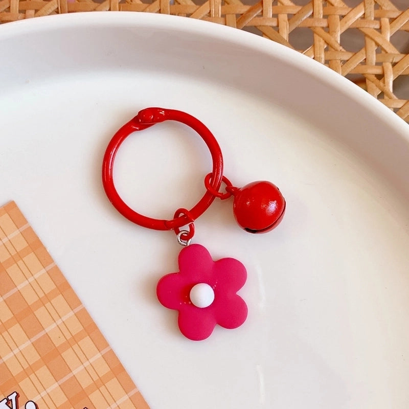 1 Piece Cute Flower Resin Women’s Keychain