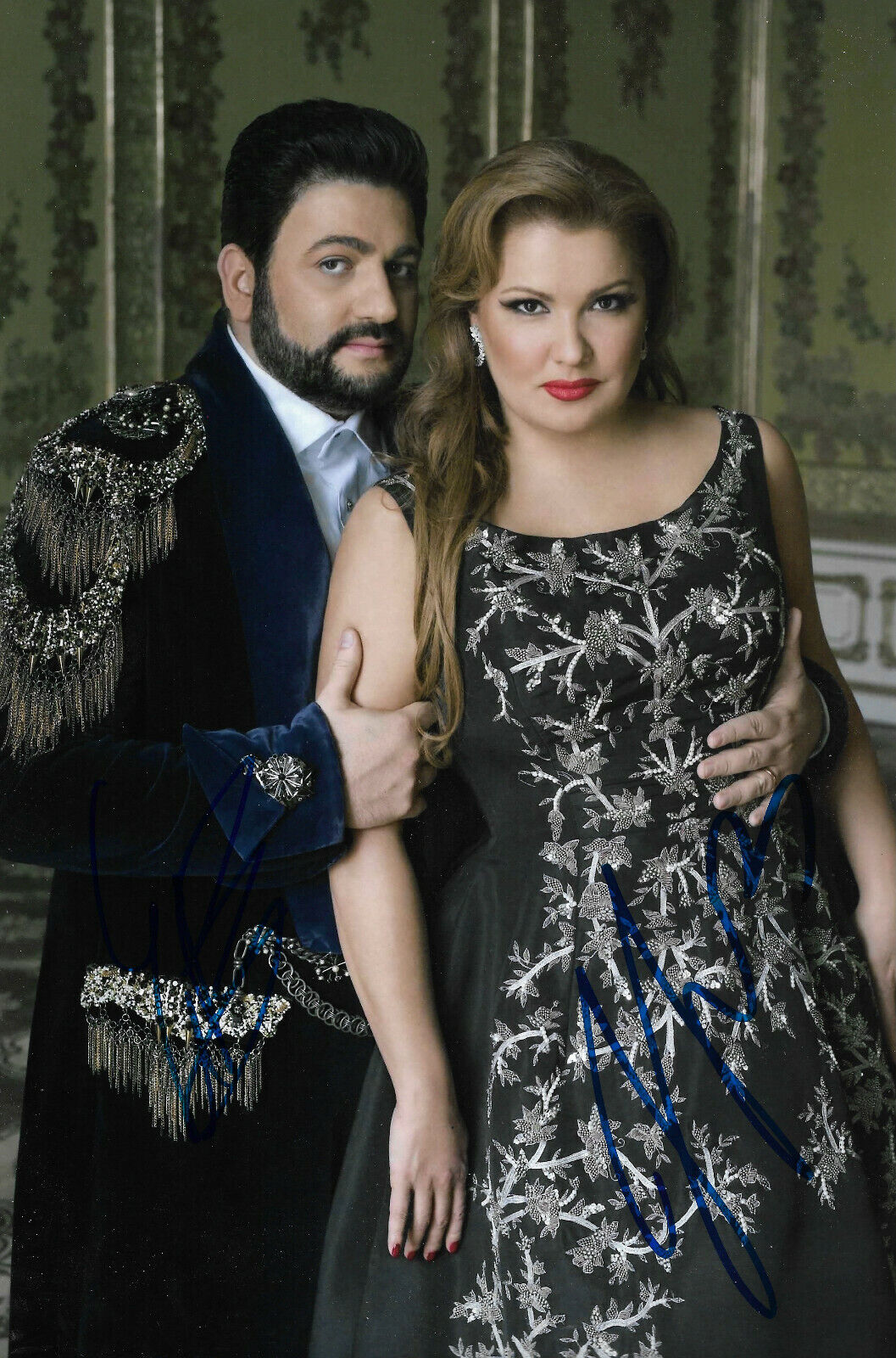 Anna Netrebko & Yusif Eyvazov Opera signed 8x12 inch Photo Poster painting autographs