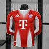 Joyfball 2025/2026 Long Sleeves Player Version Bayern Munich Home Football Jersey 1:1 Thai Quality（The player version jersey is a bit tight, please pay attention to the size selection）