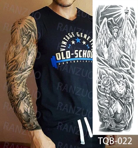 Waterproof Temporary Tattoo Stickers Skeleton Skull Tatoo Temporary Tattoos Men Fake Tattoo Woman Art Waterproof Tattoo Stickers